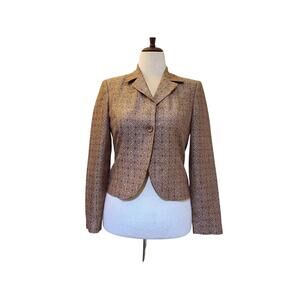 Harve Bernard by Bernard Holtzman Linen Jacquard Blazer |16